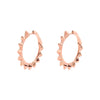 Boucles d'oreilles pour homme et femme en or rose motif à pointe. Boucles d'oreilles Friday Night Alessandra Dona ERP104