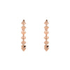 Boucles d'oreilles pour homme et femme en or rose motif à pointe. Boucles d'oreilles Friday Night Alessandra Dona ERP104