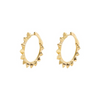 Boucles d'oreilles pour homme et femme en or jaune motif à pointe. Boucles d'oreilles Friday Night Alessandra Dona EYP104
