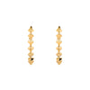 Boucles d'oreilles pour homme et femme en or jaune motif à pointe. Boucles d'oreilles Friday Night Alessandra Dona EYP104