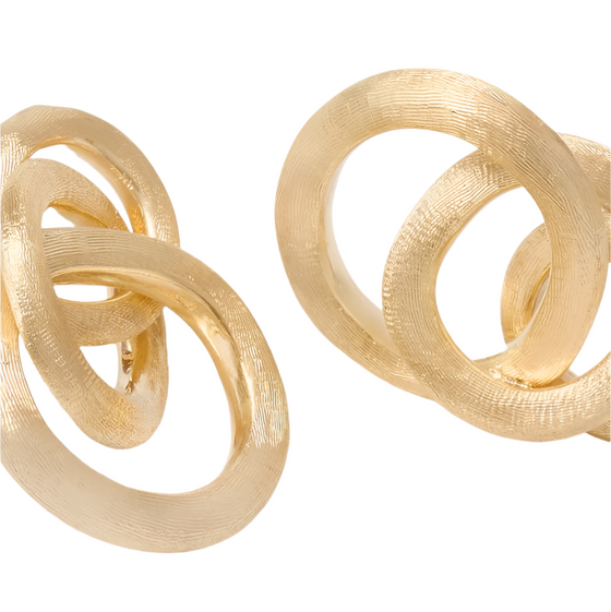 Boucles d'oreilles pour femme en or jaune 18 carats. Boucles d'oreilles Jaipur Link Marco Bicego OB938