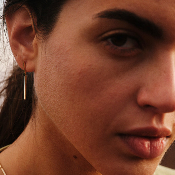 Boucles d'oreilles pour femme en or jaune 18 carats. Boucles d'oreilles Le Carre GB176OA.00