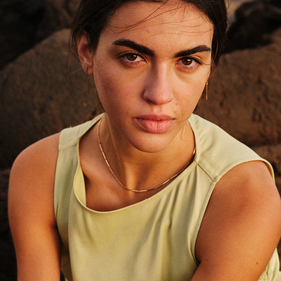 Boucles d'oreilles pour femme en or jaune 18 carats. Boucles d'oreilles Le Carre GB176OA.00