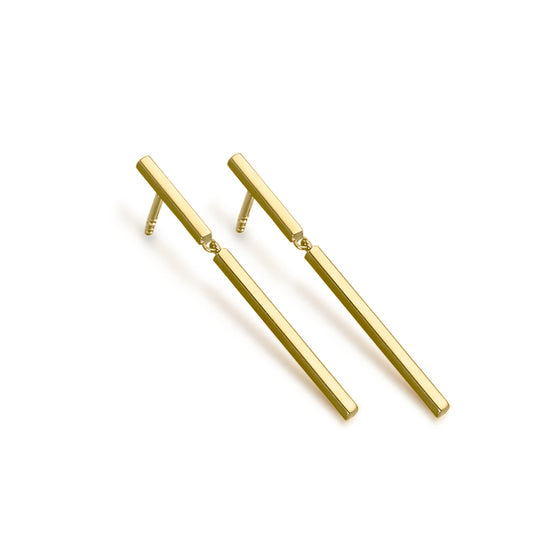 Boucles d'oreilles pour femme en or jaune 18 carats. Boucles d'oreilles Le Carre GB176OA.00