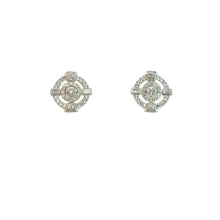  Boucles d'oreilles pour femme en or blanc pavées de diamants blancs. Boucles d'Oreilles Michaud 149758