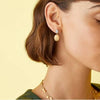 Boucles d'oreilles pour femme en or jaune 18 carats et diamants blancs. Boucles d'Oreilles Silviglia Marco Bicego OB1289-B