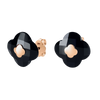 Studs, Onyx, Rose Gold