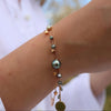 Bracelet en or rose pour homme et femme avec motif pointes. Bracelet Alessandra Donà Friday Night CRP007