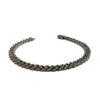 Bracelet pour homme et femme en titane gris et diamants noirs. Bracelet Audace Anteo 155528