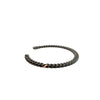 Bracelet pour homme et femme en titane gris avec un maillon en or rose. Bracelet Audace Anteo AUDACE6.1P