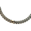 Bracelet pour homme et femme en titane gris avec un maillon en or rose. Bracelet Audace Anteo AUDACE6.1P