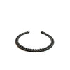 Bracelet pour homme et femme en titane noir et diamants noirs. Bracelet Audace Anteo GRPP02NTPRE
