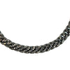 Bracelet pour homme et femme en titane noir et diamants noirs. Bracelet Audace Anteo GRPP02NTPRE