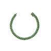 Bracelet pour homme et femme en titane vert et diamants verts. Bracelet Audace Anteo GRPP02VDTPRE