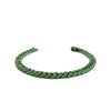 Bracelet pour homme et femme en titane vert et diamants verts. Bracelet Audace Anteo GRPP02VDTPRE