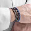 Bracelet pour homme et femme en titane bleu et saphirs bleus. Bracelet Audace Anteo GRPP02ZFTPRE
