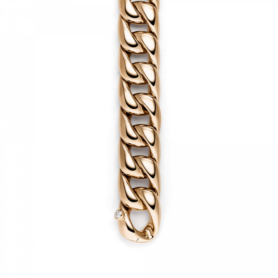 Bracelet chaine pour femme en or rose. Bracelet Caresse 17 Isabelle Fa 01333/20BKL