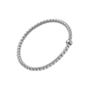 Bracelet flexible pour homme et femme en or blanc et diamants. Bracelet Eka Flex'it Fope 01M01BX_BB_B