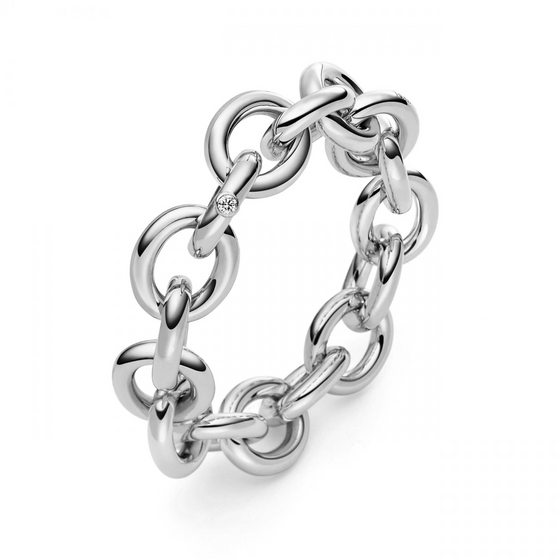 Bracelet chaine pour femme en or blanc. Bracelet Eternelle 18 Isabelle Fa 04014/20BKL