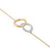 Bracelet pour femme en or jaune 18 carats et diamants blancs. Bracelet Jaipur Link Marco Bicego BB1803_B_YW_Q6
