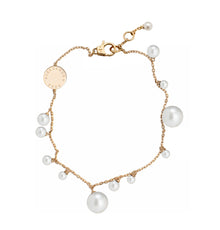  Bracelet pour femme en or jaune avec perles blanches. Bracelet Love Affaire Alessandra Dona CYP004AW080