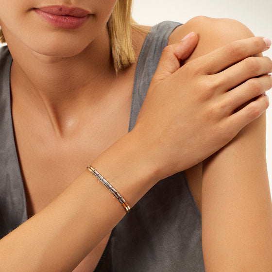 Bracelet pour femme en or rose et diamants. Bracelet Lumière Kismet by Milka N0BR01810051Y00.001