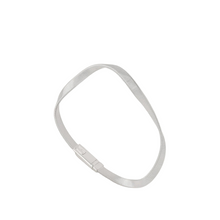  Bracelet pour femme et homme en or blanc 18 carats motif torsadé. Bracelet Marrakech Marco Bicego SG750_W_01
