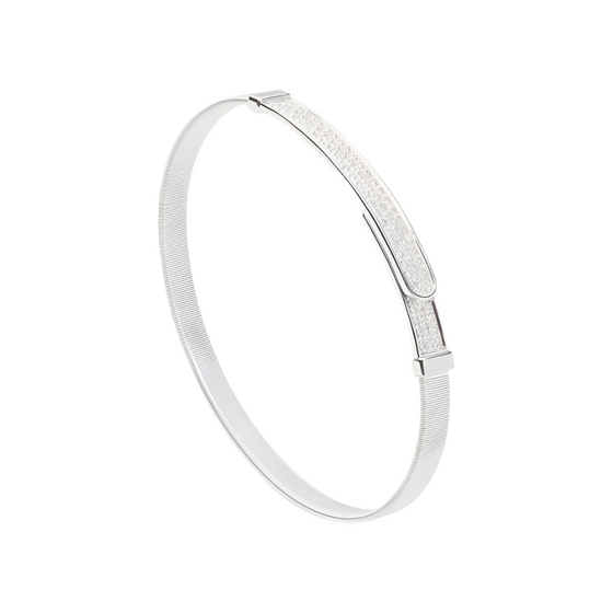 Bracelet pour femme et homme en or blanc 18 carats et diamants blancs. Bracelet Masai Marco Bicego SG43_B1_W_01