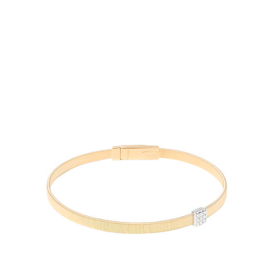 Bracelet pour femme et homme en or jaune 18 carats et diamants blancs. Bracelet Masai Marco Bicego SG731-B-YW-M5