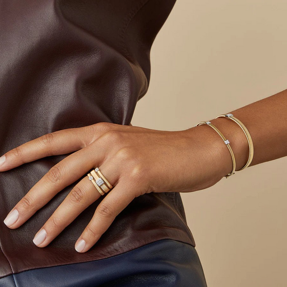 Bracelet pour femme et homme en or jaune 18 carats et diamants blancs. Bracelet Masai Marco Bicego SG731-B-YW-M5