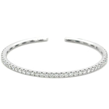 Bracelet jonc pour femme en or blanc et diamants blancs. Bracelet Michaud 146695