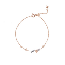  Bracelet pour femme en or rose et diamants motif étoiles. Bracelet Milka's Dreaming Kismet by Milka N0BR01410621Y00