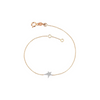 Bracelet pour homme et femme en or rose et diamants en forme d'étoile. Braclet Stars Kismet by Milka N0BR01410020Y00.001