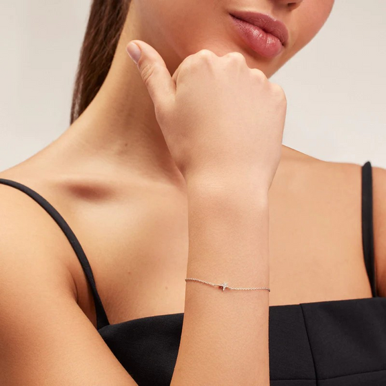 Bracelet pour homme et femme en or rose et diamants en forme d'étoile. Braclet Stars Kismet by Milka N0BR01410020Y00.001