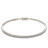 Bracelet pour homme et femme style tennis en or blanc et diamants blancs. Bracelet Tennis Michaud 146611