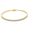 Bracelet pour homme et femme style tennis en or jaune et diamants blancs. Bracelet Tennis Michaud 146612