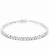 Bracelet pour homme et femme style tennis en or blanc et diamants blancs. Bracelet Tennis Michaud 154238