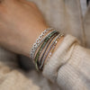 Bracelet pour homme et femme style tennis en or blanc et diamants blancs. Bracelet Tennis Michaud 154238