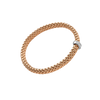 Bracelet pour homme et femme en or rose et diamants. Bracelet Vendome Flex'it Fope 58402BX_BB_G_XBX_00L