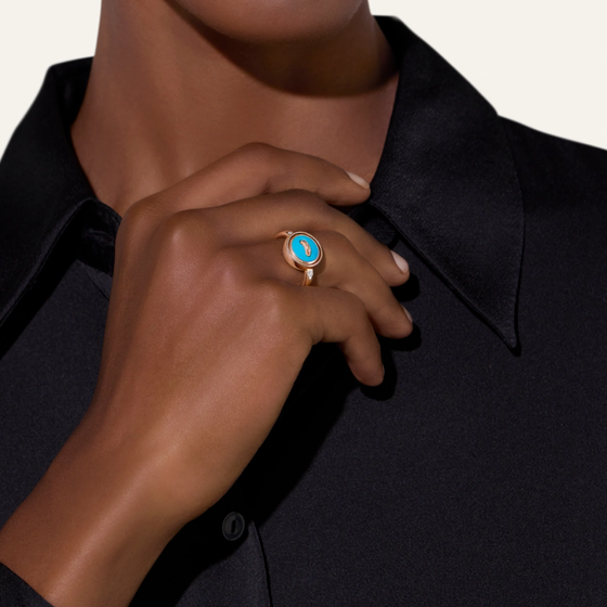 Bague Réversible Pom Pom Dot