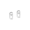 Gold Move Uno Stud Earrings White Gold Diamond Earrings