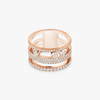 Bague Move Romane pavée, grand modèle