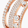 Bague Move Romane pavée, grand modèle