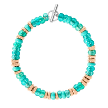  Rondelle Bracelet In Gold-plated Silver & Recycled Plastic