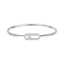  Move Uno Pavé Flex Bangle MM White Gold Diamond Bracelet