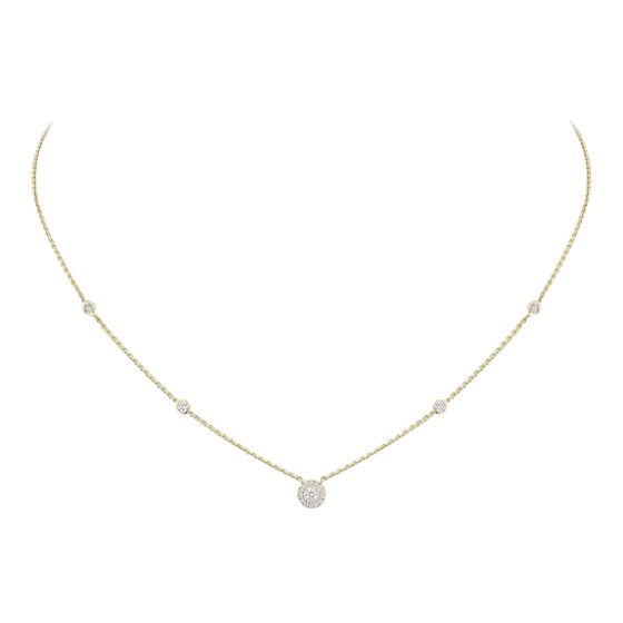 Joy XS Yellow Gold Diamond Necklace