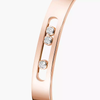 Move Joaillerie Bangle Large Size Pink Gold Diamond Bracelet