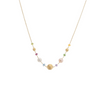 Collier pour femme en or jaune 18 carats et perles de pierres fines multicolores. Collier Africa Marco Bicego CB2323-MIX02