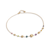 Collier pour femme en or jaune 18 carats et perles de pierres fines multicolores. Collier Africa Marco Bicego CB2323-MIX02