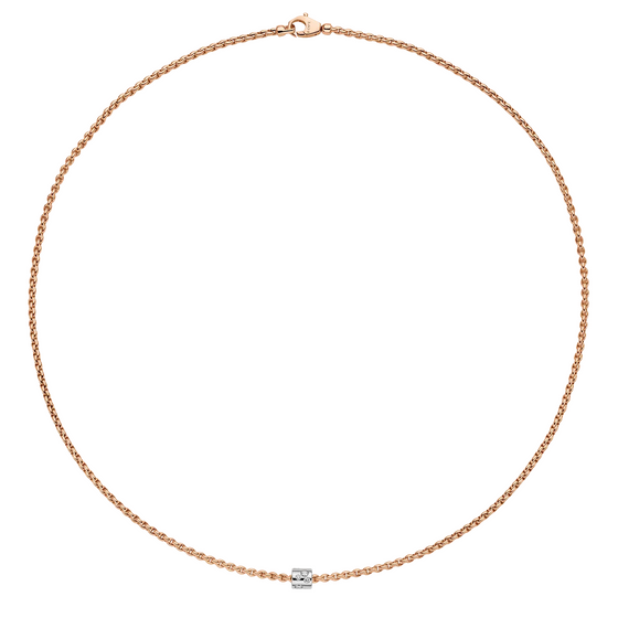 Collier sautoire pour femme en or rose et diamants. Collier Aria Fope 89003CX_BB_R_XBX_043